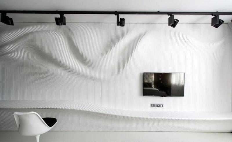 บ้านโทนสีดำขาว parametrium of contrasts