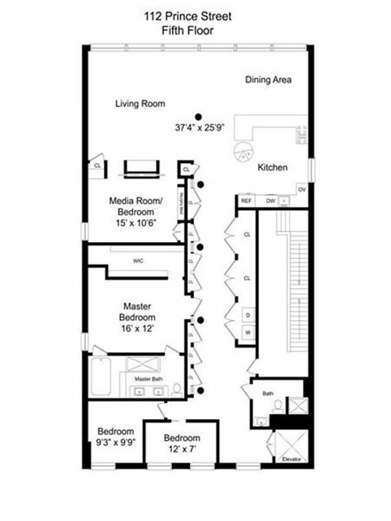 อพาร์ทเม้นแบบ ไม้และอิฐเพิ่มการออกแบบแบบดั้งเดิมในย่าน luxurious soho loft