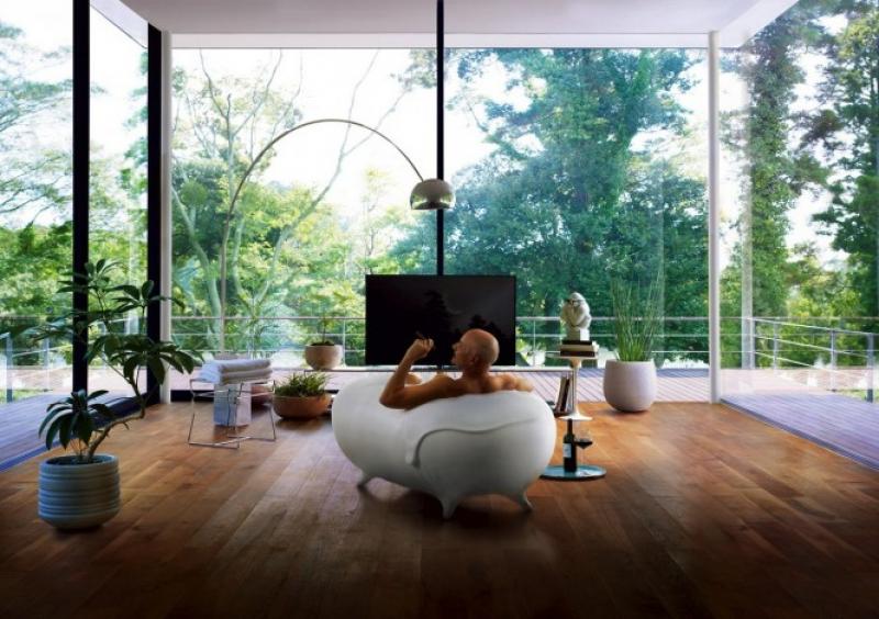 ห้องน้ำแต่งให้เข้ากับธรรมชาติ