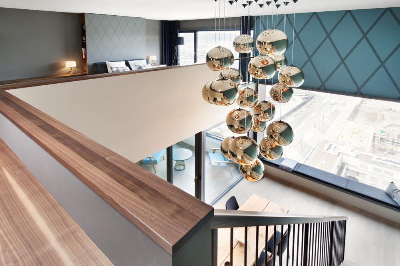 อพาร์ทเม้นที่สวยหรูและการออกแบบที่น่าสนใจ