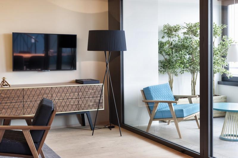 อพาร์ทเม้นที่สวยหรูและการออกแบบที่น่าสนใจ