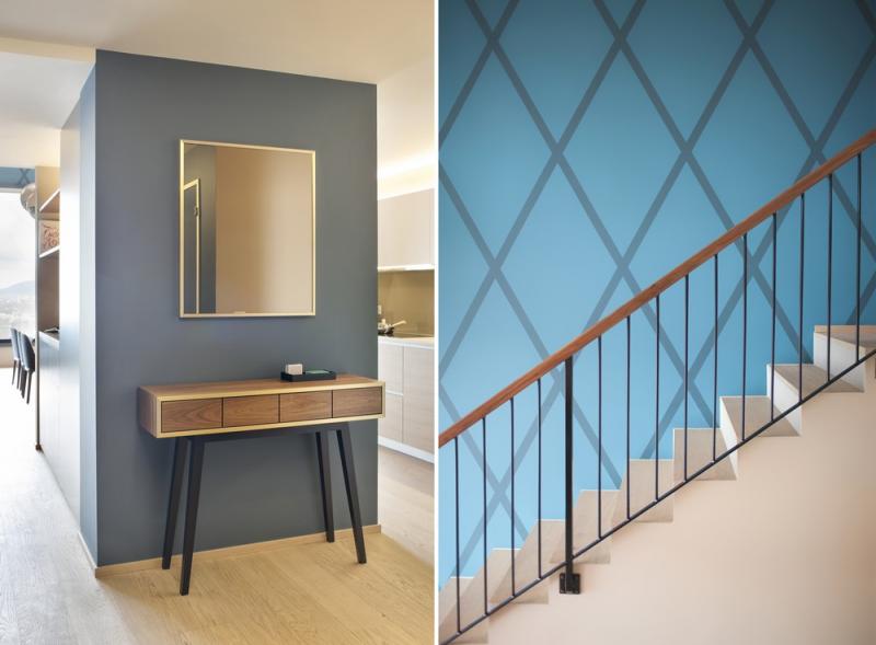 อพาร์ทเม้นที่สวยหรูและการออกแบบที่น่าสนใจ