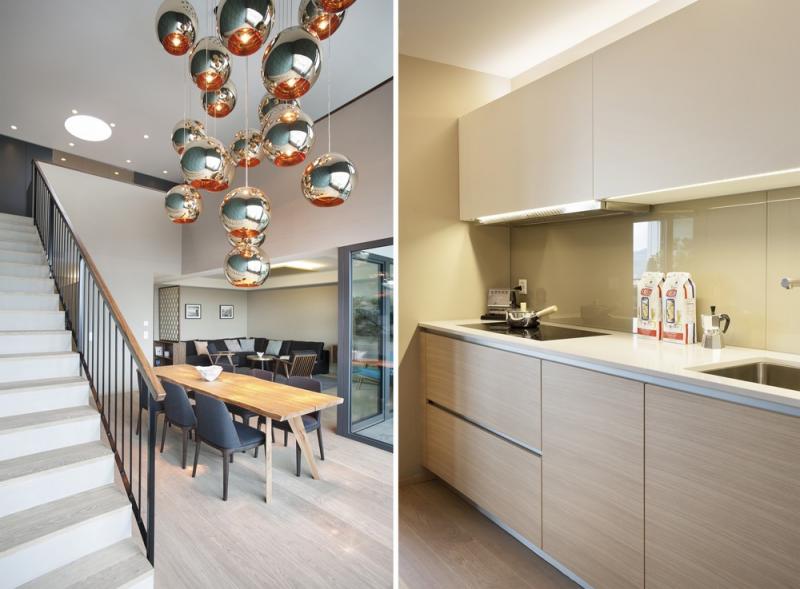 อพาร์ทเม้นที่สวยหรูและการออกแบบที่น่าสนใจ