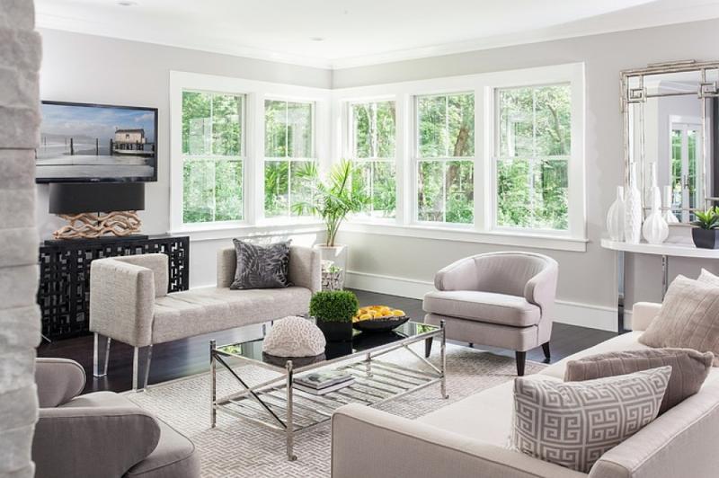 บ้านสีขาว กับความทันสมัย บรรยากาศแห่งความร่มรื่น