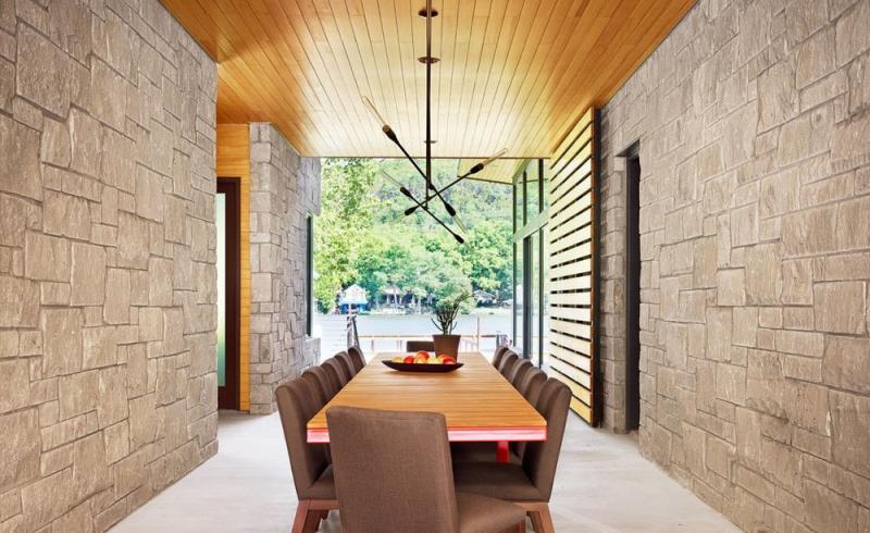 บ้านชั้นเดียวสวย ริมทะเลสาบ กับสถาปัตยกรรรมดั้งเดิมในแบบ dogtrot style