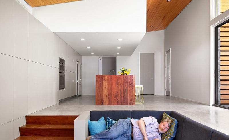 บ้านชั้นเดียวสวย ริมทะเลสาบ กับสถาปัตยกรรรมดั้งเดิมในแบบ dogtrot style