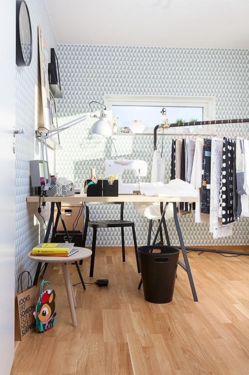 อพาร์ทเม้นท์สีฟ้าพาสเทล สแกนดิเนเวียนสไตล์