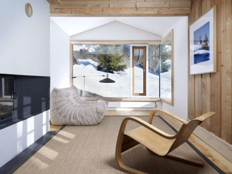 บ้านไม้แสนอบอุ่น กับ วิวสวยของเทือกเขาแอลป์