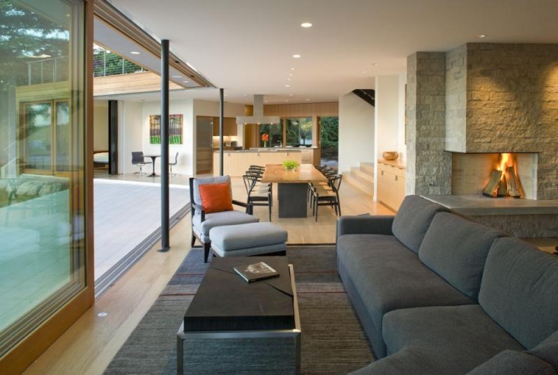 บ้านสวย ออกแบบสไตล์ร่วมสมัยในวอชิงตัน