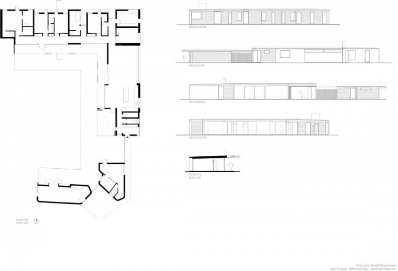 บ้านไม้ชั้นเดียว แบบโมเดิร์น ในสวีเดน