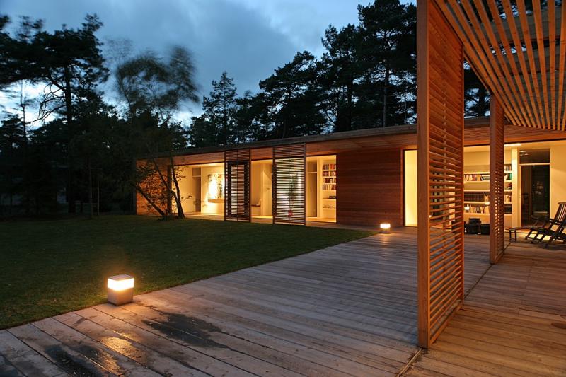 บ้านไม้ชั้นเดียว แบบโมเดิร์น ในสวีเดน