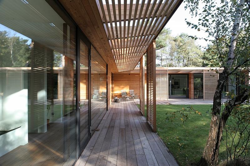 บ้านไม้ชั้นเดียว แบบโมเดิร์น ในสวีเดน