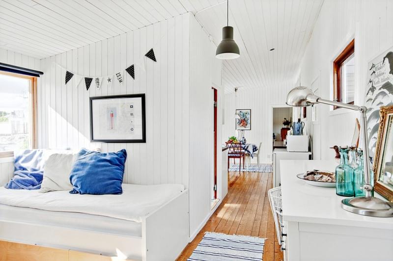 บ้านกระท่อมสีขาวชั้นเดียว เสน่ห์ริมทะเล