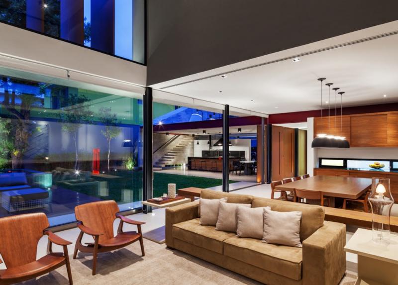 บ้านทรงกล่องตั้งฉาก โมเดิร์นร่วมสมัยทรงกล่อง ติดสวน