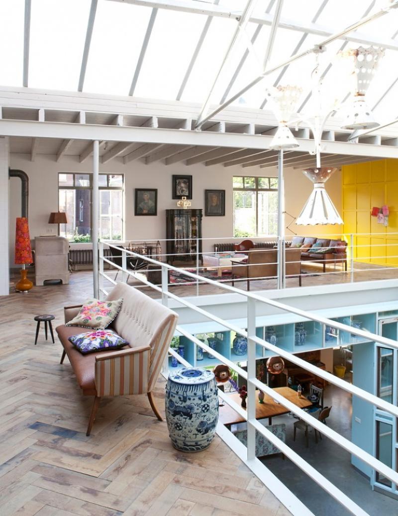 บ้านสวยวินเทจ ความสนุกสดในของโทนสี แรงบันดาลใจจากโรงรถในอดีต