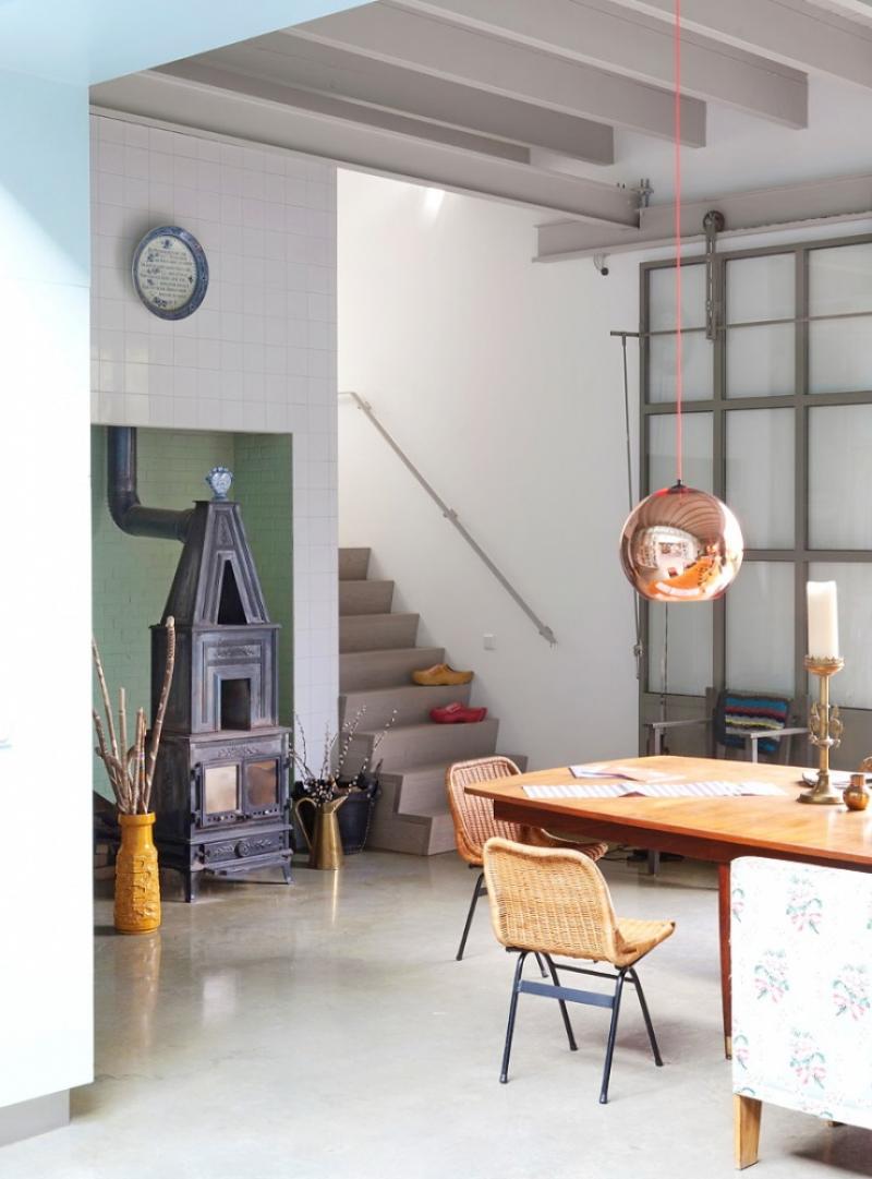 บ้านสวยวินเทจ ความสนุกสดในของโทนสี แรงบันดาลใจจากโรงรถในอดีต