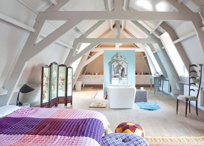 บ้านสวยวินเทจ ความสนุกสดในของโทนสี แรงบันดาลใจจากโรงรถในอดีต