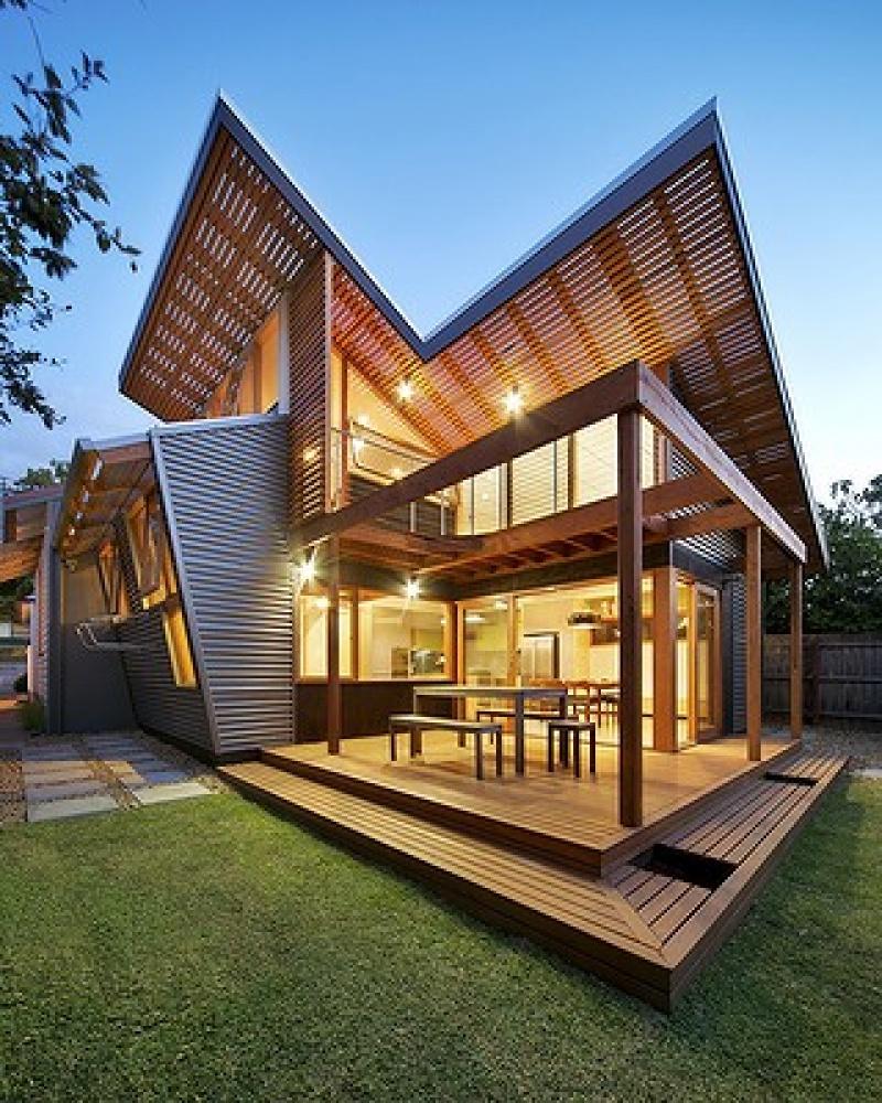 บ้านเก่าโครงการปรับปรุง แนวคิดสร้างสรรค์เป็นมิตรกับสิ่งแวดล้อม