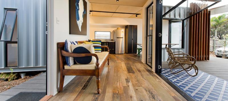 บ้านตู้คอนเทนเนอร์ สวย โมเดิร์น beach box buddina