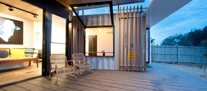บ้านตู้คอนเทนเนอร์ สวย โมเดิร์น beach box buddina