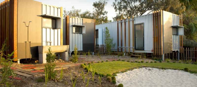 บ้านตู้คอนเทนเนอร์ สวย โมเดิร์น beach box buddina