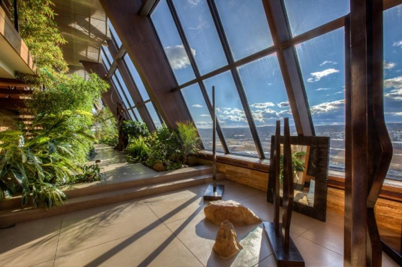 จัดสวนทางเดินสวนในร่ม ธรรมชาติสีเขียว