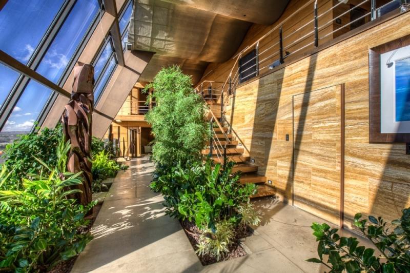 จัดสวนทางเดินสวนในร่ม ธรรมชาติสีเขียว