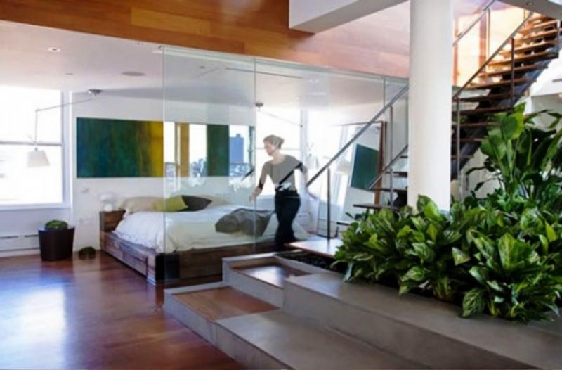 จัดสวนทางเดินสวนในร่ม ธรรมชาติสีเขียว