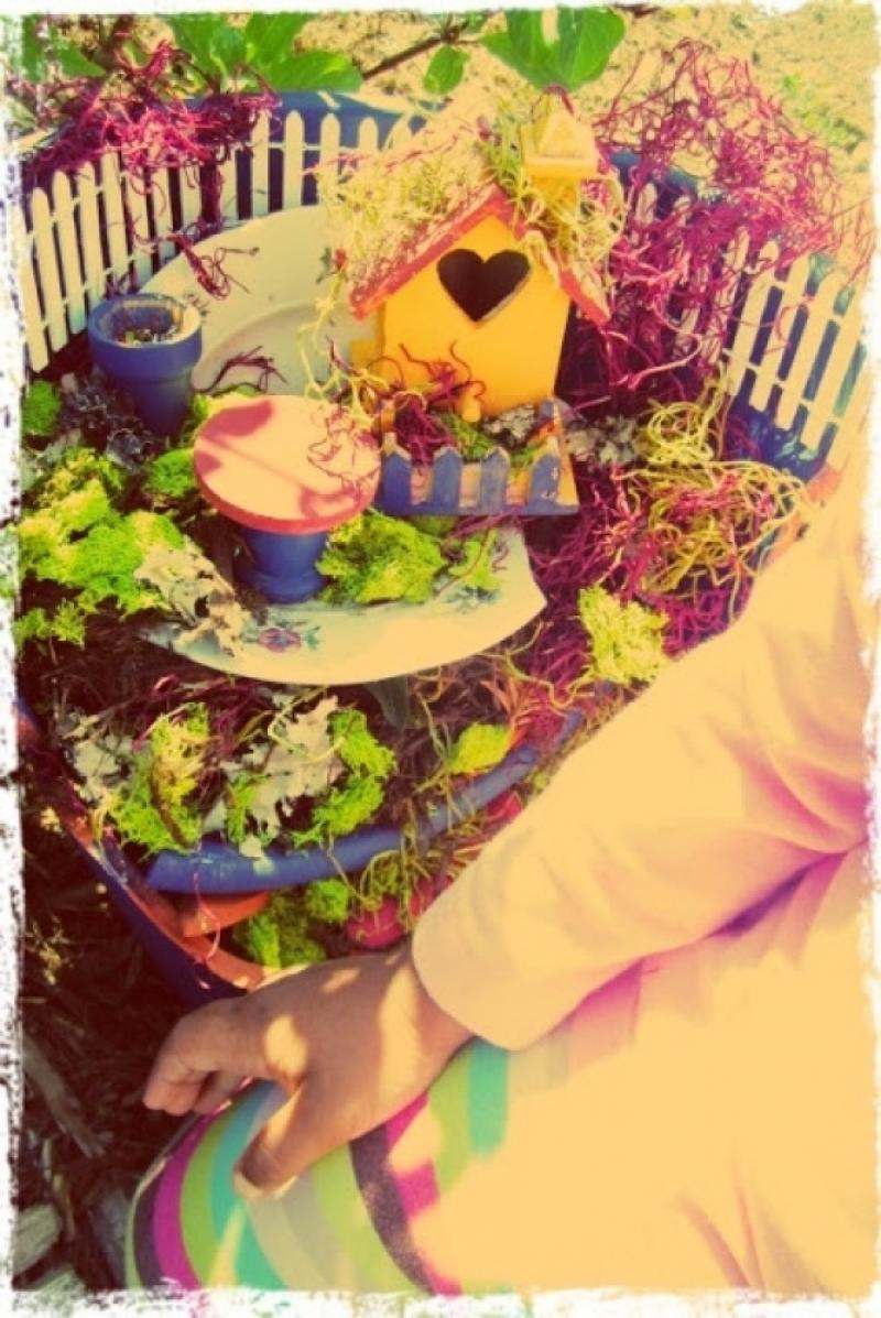 จัดสวนจิ๋วจากกระถางดินเผา เศษวัสดุเหลือใช้ ทำได้เอง diy สวนจิ๋ว