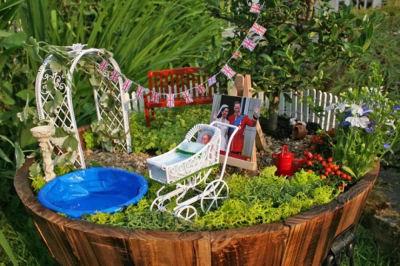 จัดสวน ฉลองการประสูติ พระโอรสแห่งเคมบริดจ์ ชาวอังกฤษ