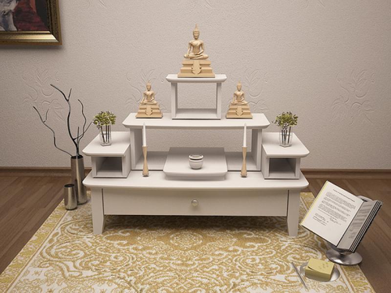 จัดโต๊ะหมู่บูชาในห้องพระให้ถูกหลัก