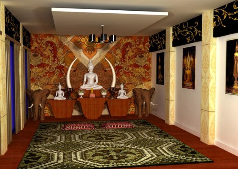 เสริมมงคลบ้านและผู้อยู่อาศัย จัดห้องพระ