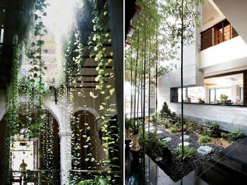 บรรยากาศสีเขียว กับการจัดสวนในบ้าน