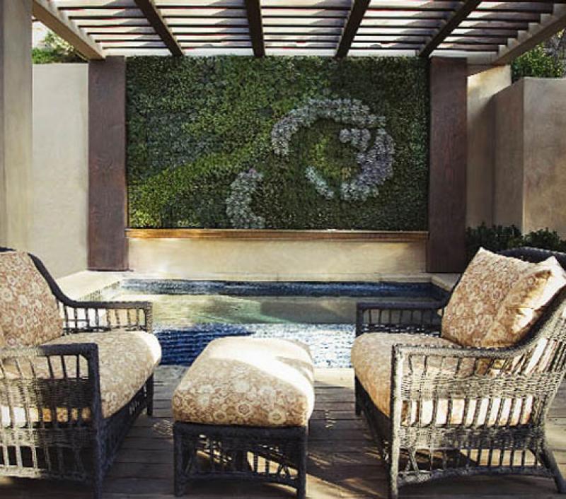 สวนแนวตั้งจากไม้ประดับสุดเก๋..