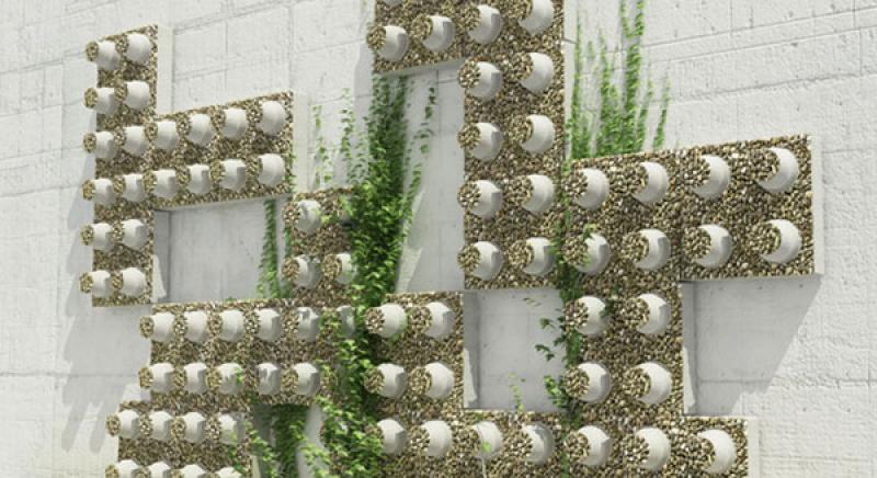 แต่งสวนสวย ออกแบบมาจากตัวต่อเลโก้