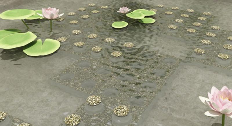 แต่งสวนสวย ออกแบบมาจากตัวต่อเลโก้