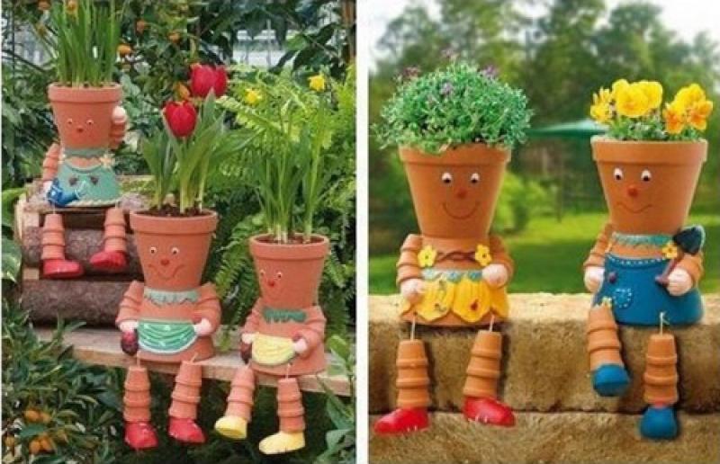 ตกแต่งสวนสวย ให้มีชีวิตชีวา ด้วยตุ๊กตาดินดอกไม้