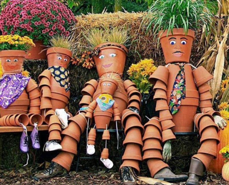 ตกแต่งสวนสวย ให้มีชีวิตชีวา ด้วยตุ๊กตาดินดอกไม้