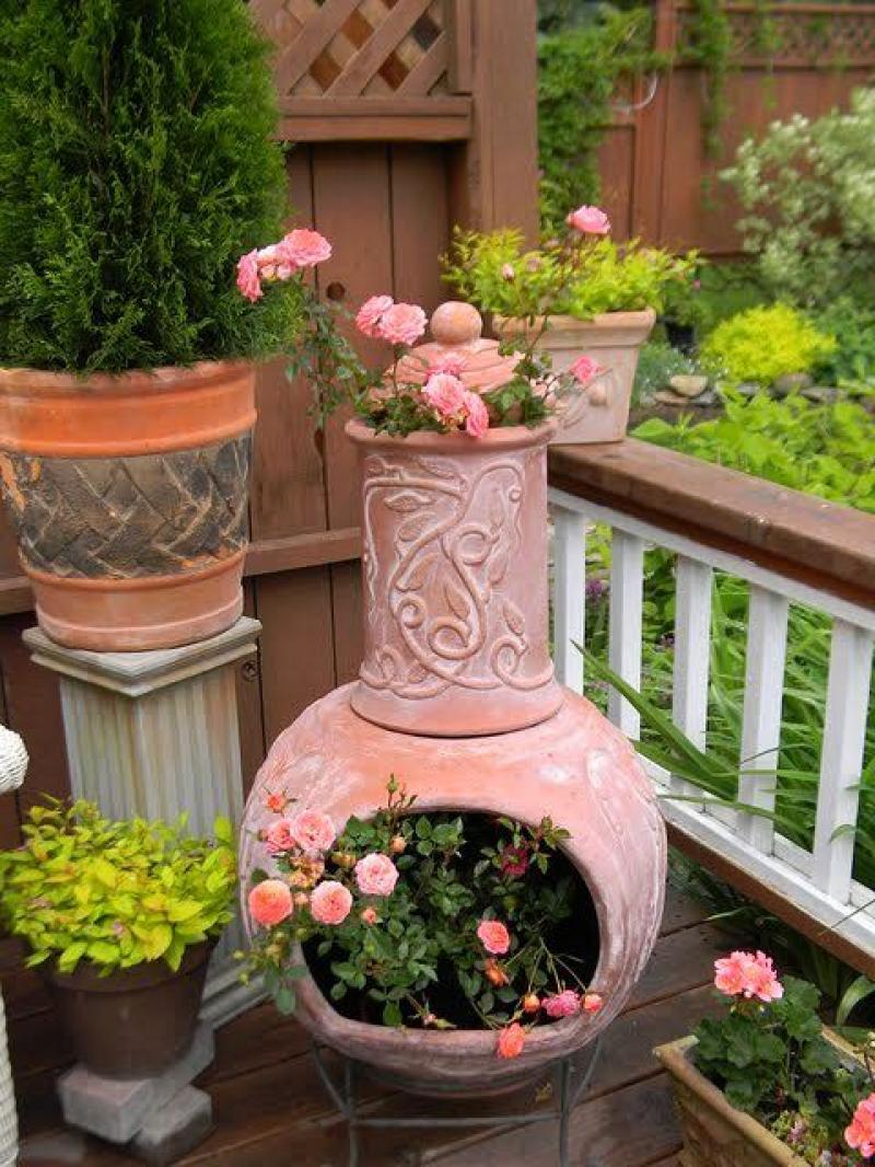 30 ไอเดีย จัดสวนสวยด้วยกระถางดอกไม้