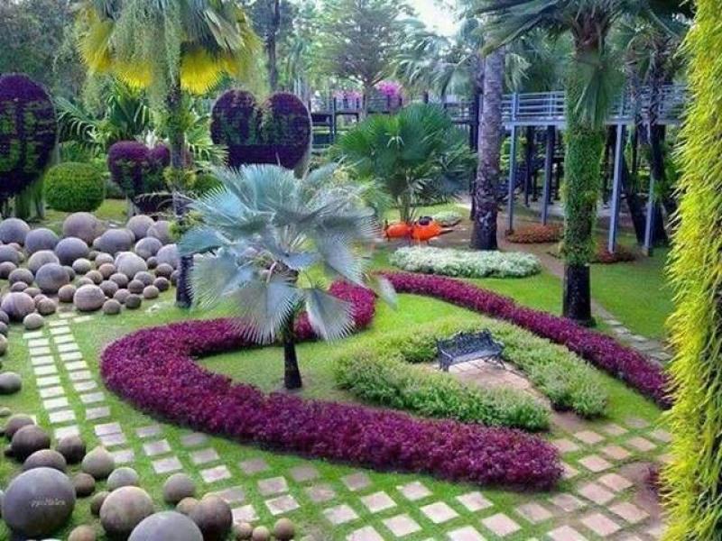 หลากหลายไอเดียการจัดสวนขนาดใหญ่ สุดอลังการ