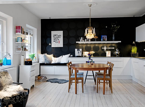 จัดโต๚ะรับประทานอาหารเล็กๆ ไอเดียน่ารักในห้องครัว