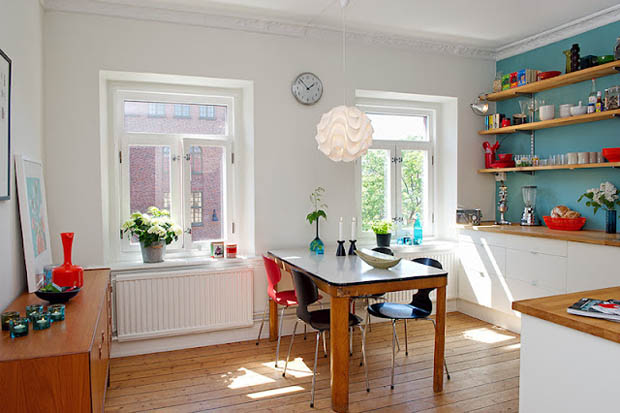 จัดโต๚ะรับประทานอาหารเล็กๆ ไอเดียน่ารักในห้องครัว