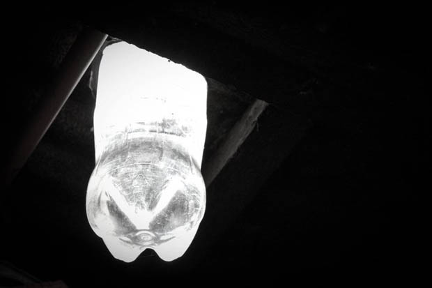 ทำหลอดไฟจากน้ำยาล้างจาน DIY