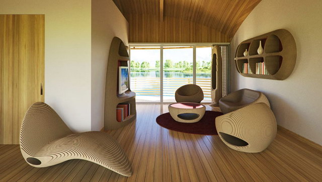 บ้านอีโคลอยน้ำ ผลิตไฟฟ้าใช้เองได้ พร้อมด้วยดีไซน์ล้ำสมัย