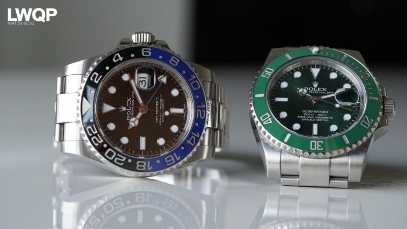 Rolex Submariner หน้าเขียว VS GMT Master II น้ำเงินดำ