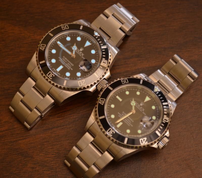 เปรียบเทียบ Rolex Submariner 116610 vs 16610 (EN)