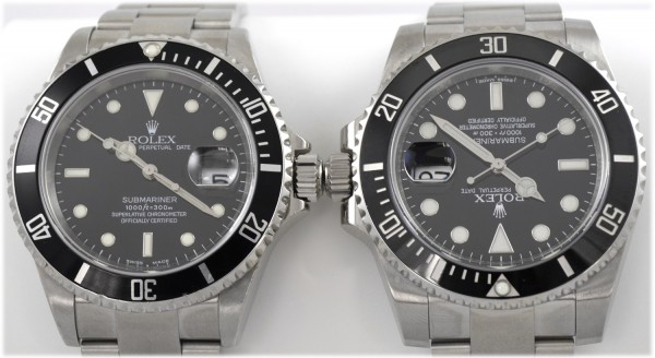 เปรียบเทียบ Rolex Submariner 116610 vs 16610 (EN)